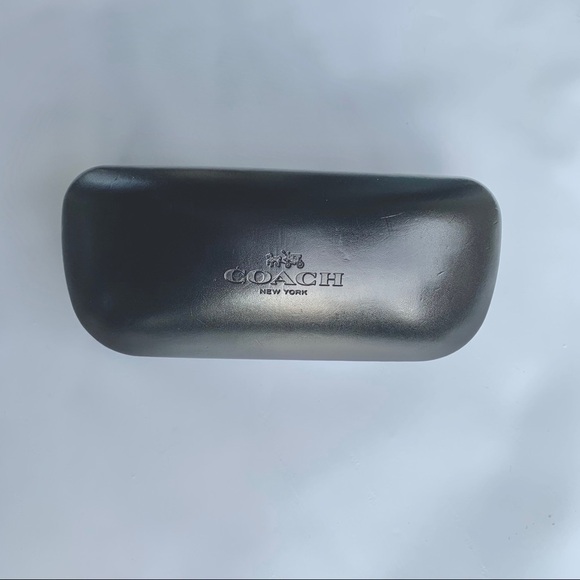 Coach Leather Sunglasses Large Case Black - Picture 1 of 8